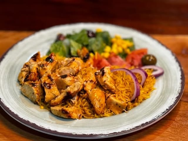Chicken & Rice Plate.