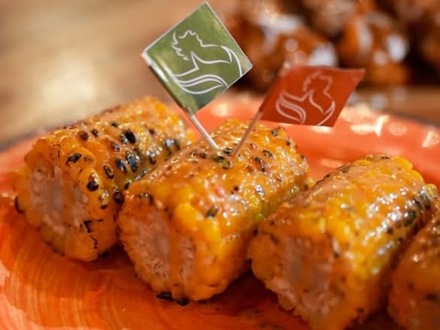 Flame-Grilled Corn On The Cob.